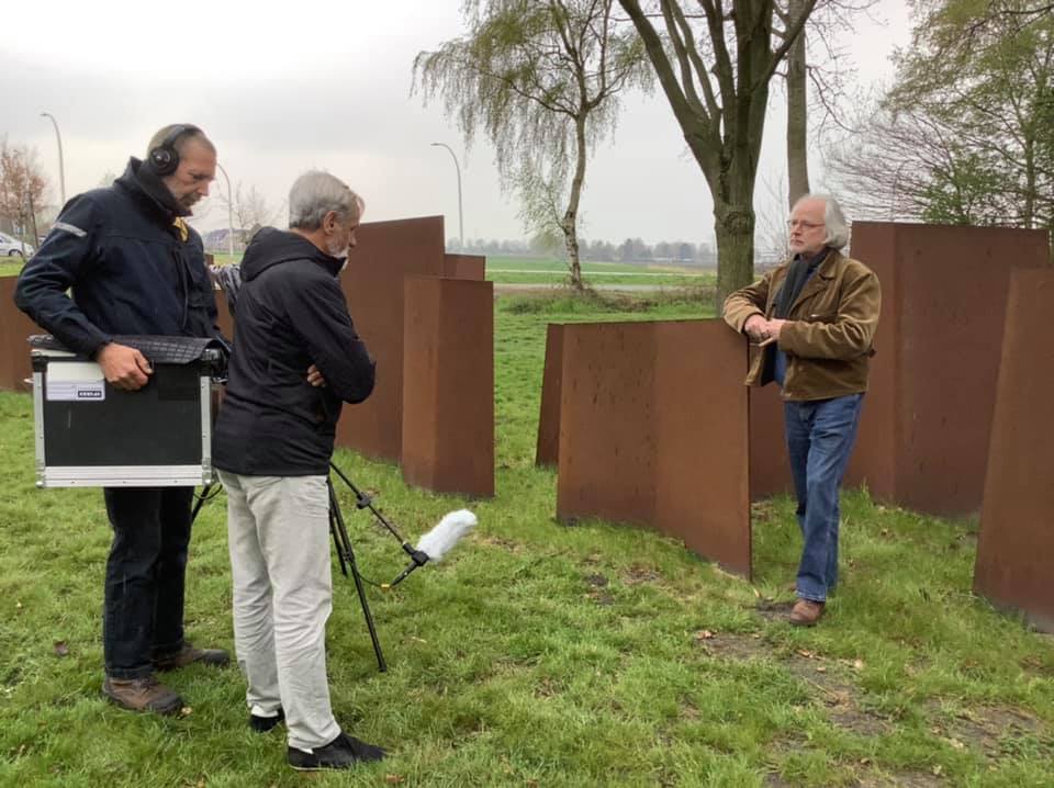 Kunstenaar Bernard Winkel wordt geïnterviewd voor GRoningen4045.nl